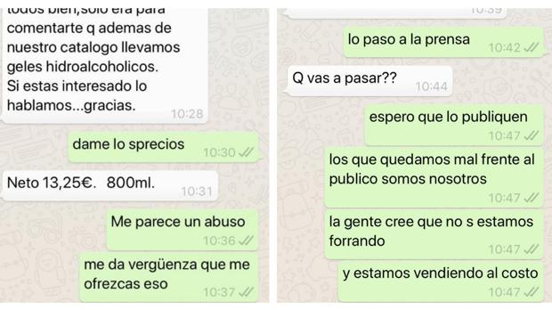 Los mensajes de Whatsapp que demuestran los abusos que sufren las farmacias gaditanas