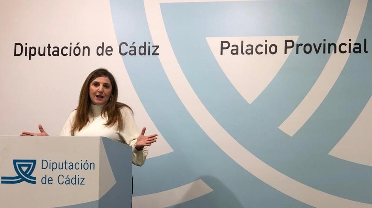 La presidenta de la Diputación Irene García