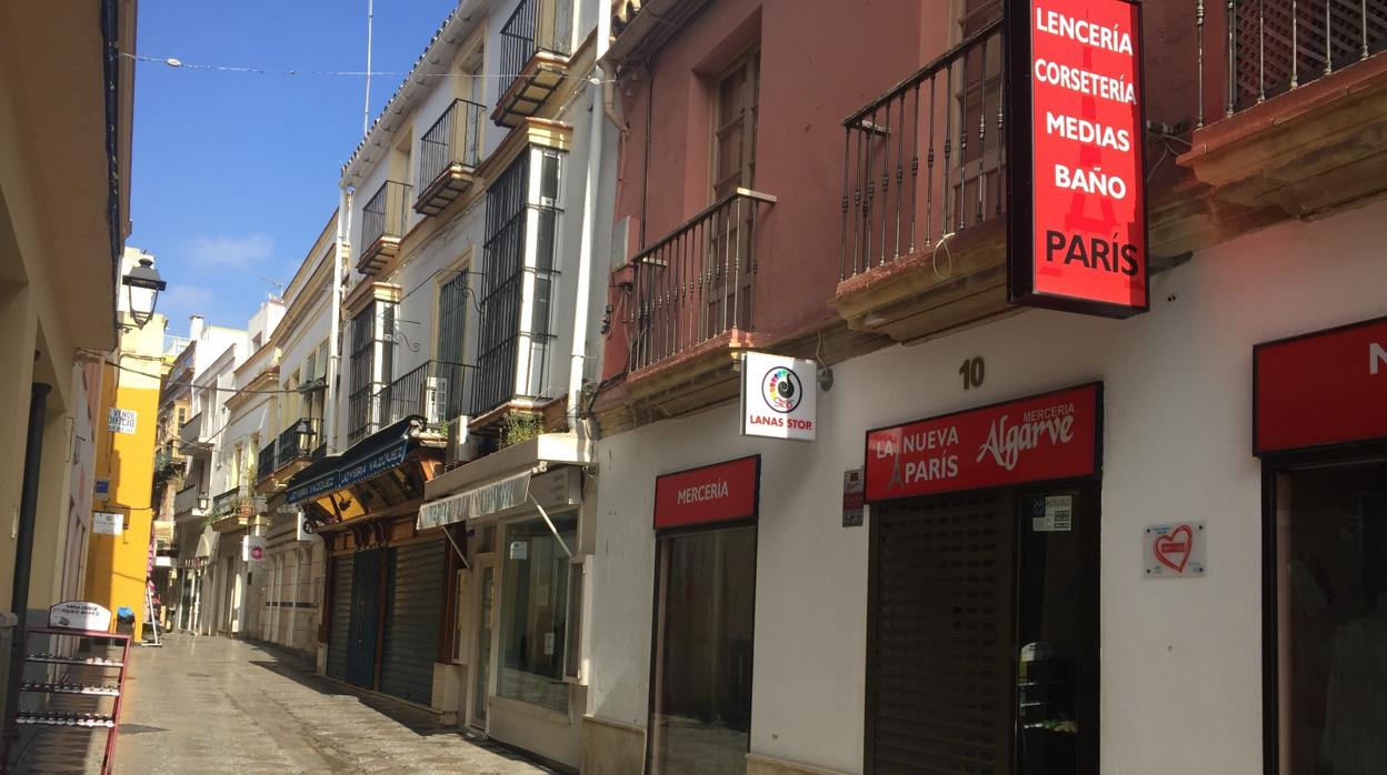 Imagen de la calle Algarve en el centro de la ciudad