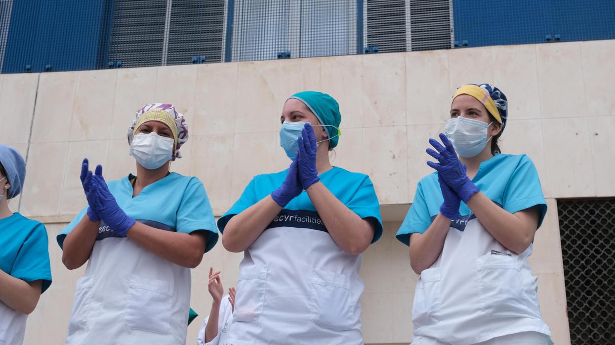 Sanitarias gaditanas del hospital Puerta del Mar.