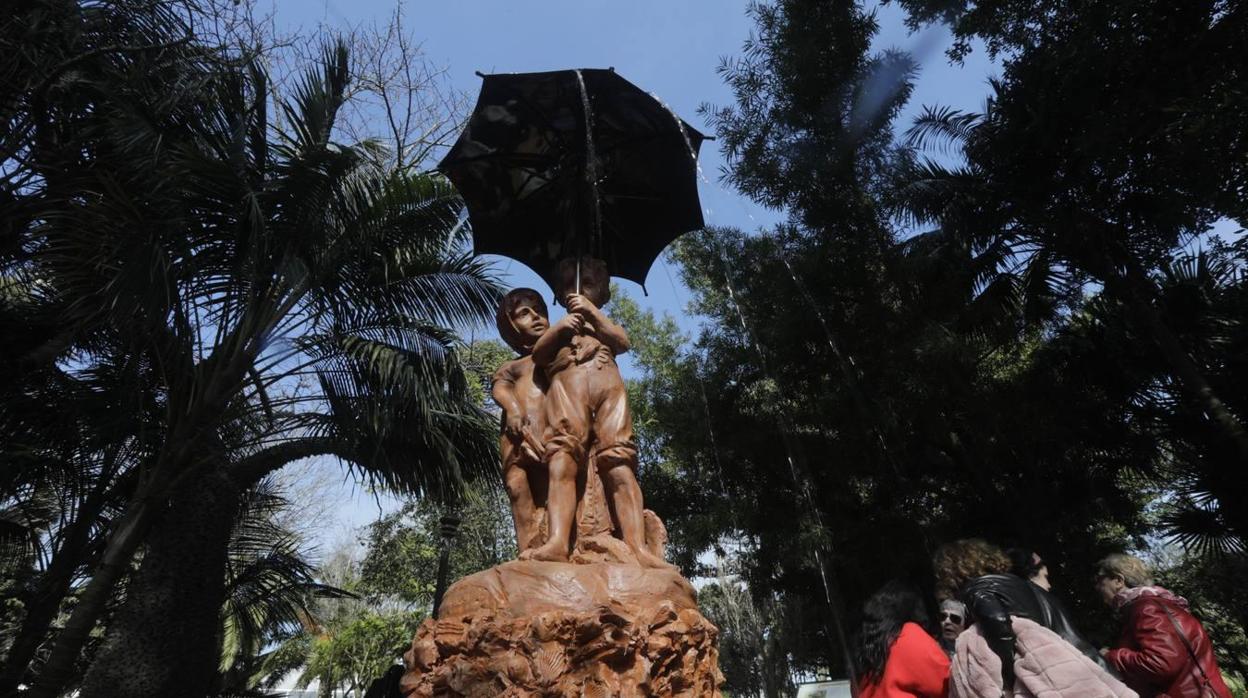 En febrero se inauguraba la réplica de la popular fuente de los Niños del paraguas