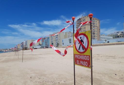 Señalización de las obras en la Victoria, a la altura del cementerio