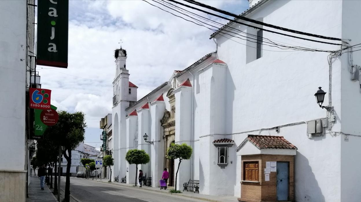 Calle del centro de Cazalla de la Sierra.