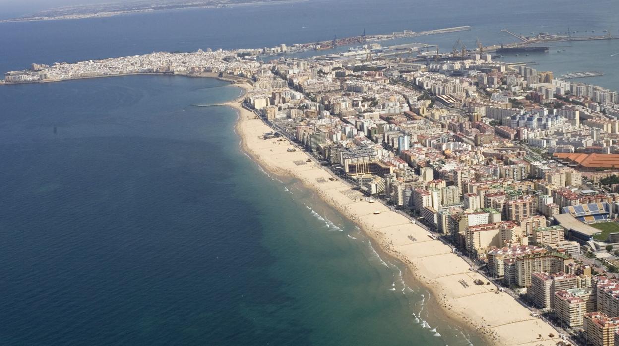 Vista aérea de Cádiz