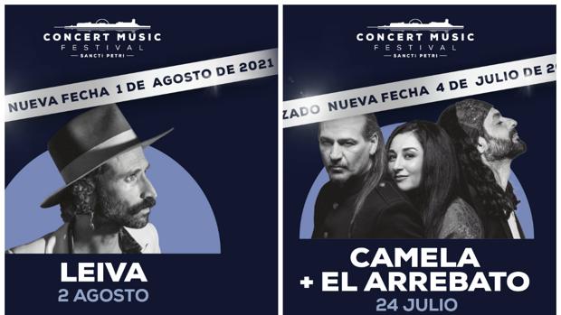 Leiva, Camela y El Arrebato posponen sus conciertos del verano en Chiclana