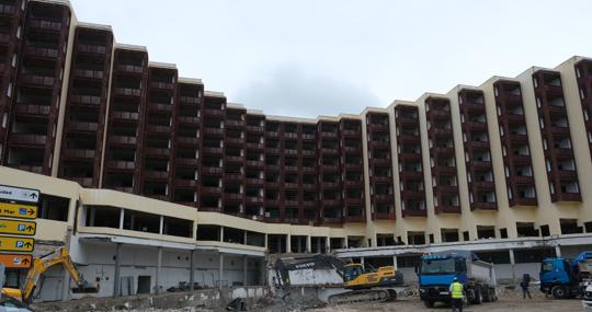 Obras de la antigua residencia Tiempo Libre.