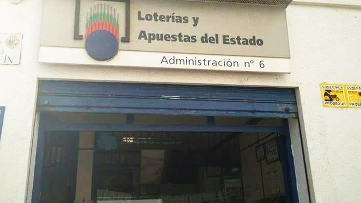 El boleto se ha sellado en la administración de loterías número 6 de Algeciras