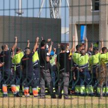 Los trabajadores votan volver a las movilizaciones en demanda de carga de trabajo.