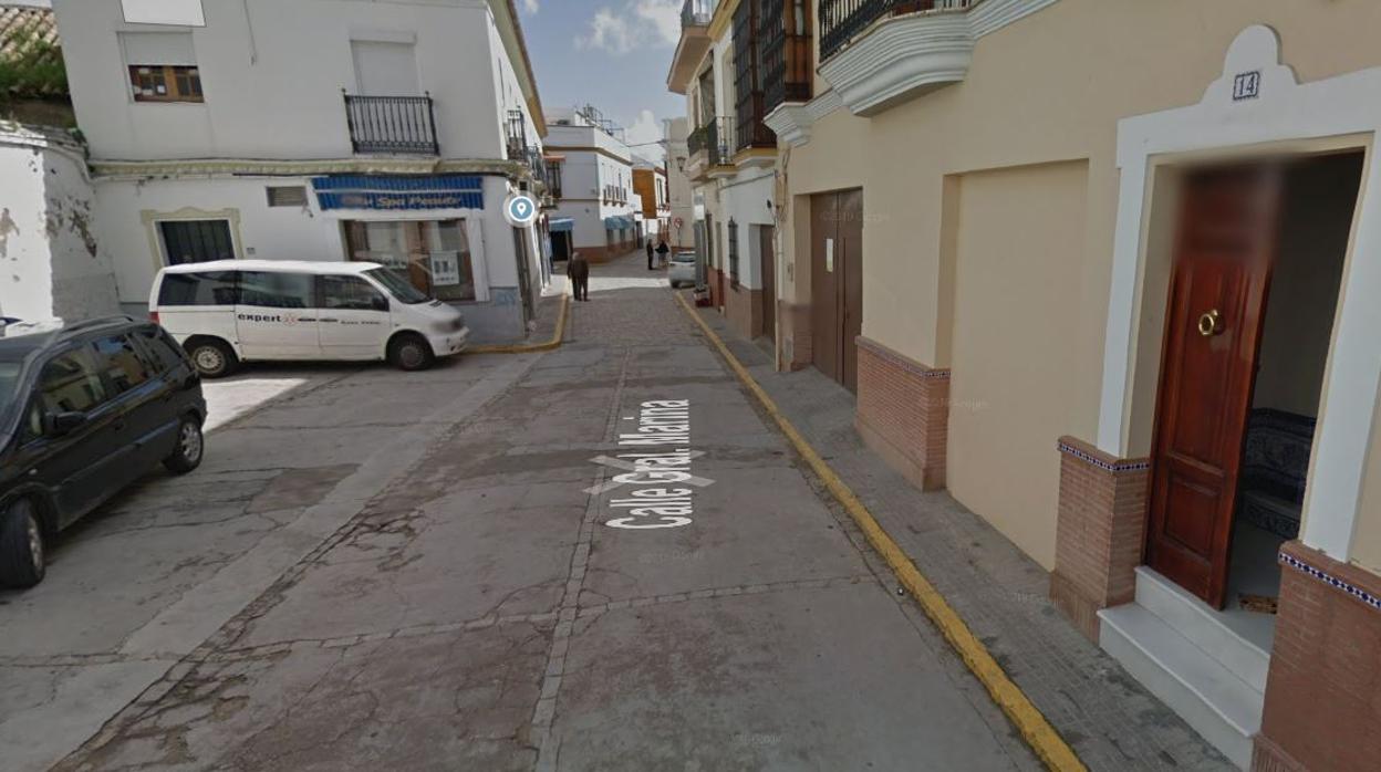 Calle donde se ubica la administración de loterías que ha dado el premio