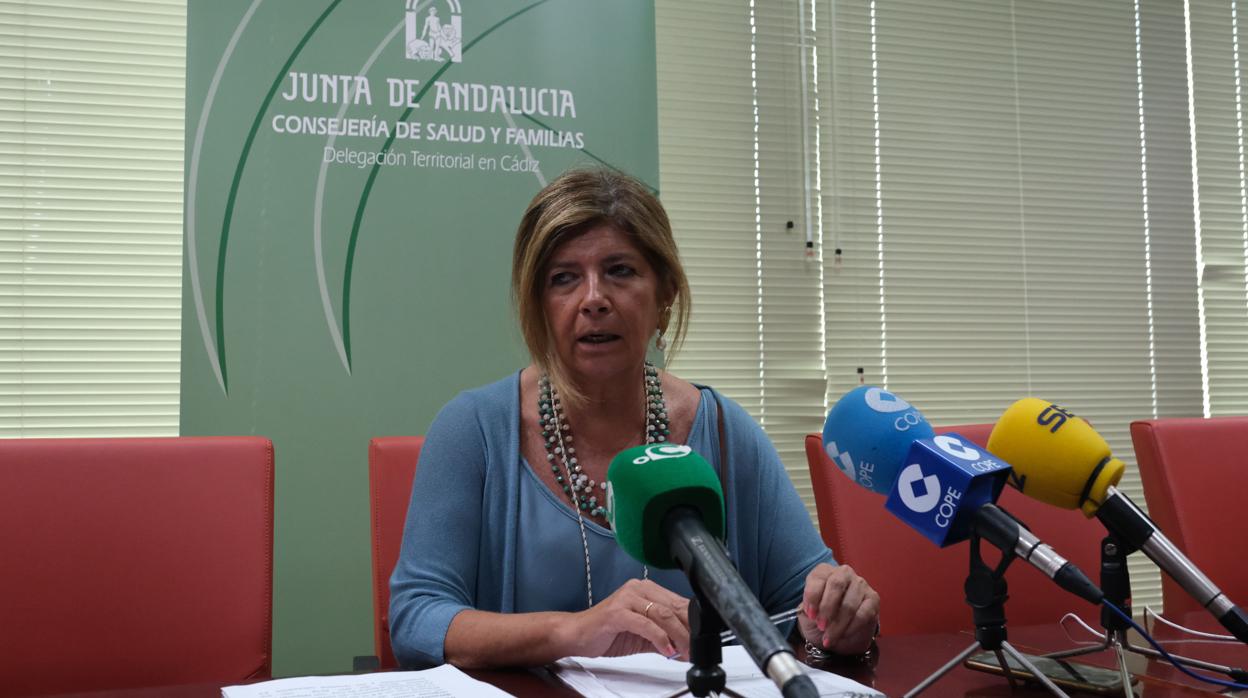 La delegada territorial de Salud y Familias de la Junta de Andalucía, Isabel Paredes.