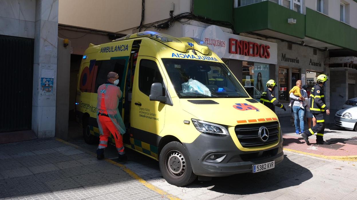 El accidentado necesitó atención sanitaria urgente.