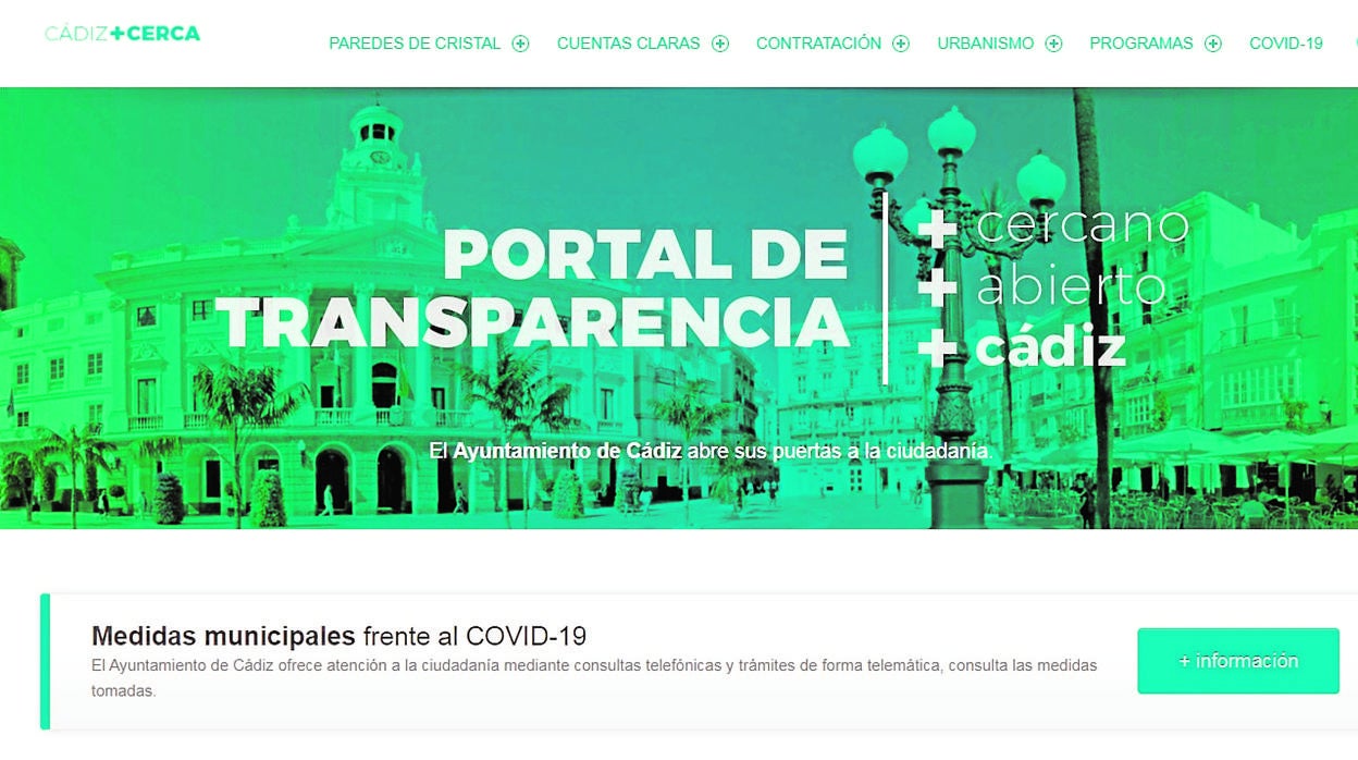 magen del Portal de Transparencia del Ayuntamiento.