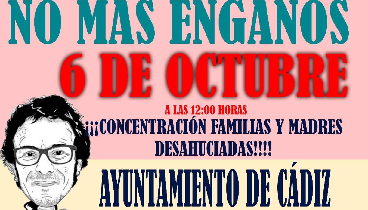 Cartel anunciador de la protesta de este martes frente al Ayuntamiento.