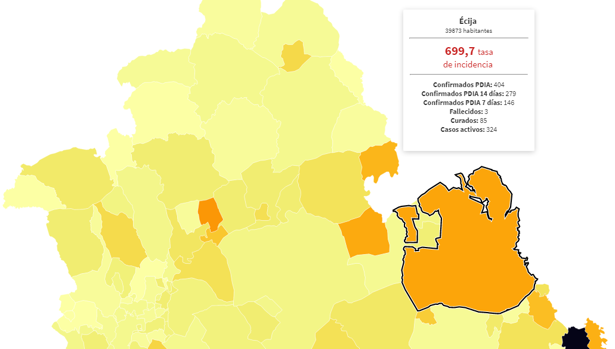 Solo quedan cuatro pueblos sin Covid en la provincia y nueve tienen más del 0,5% de su población contagiada