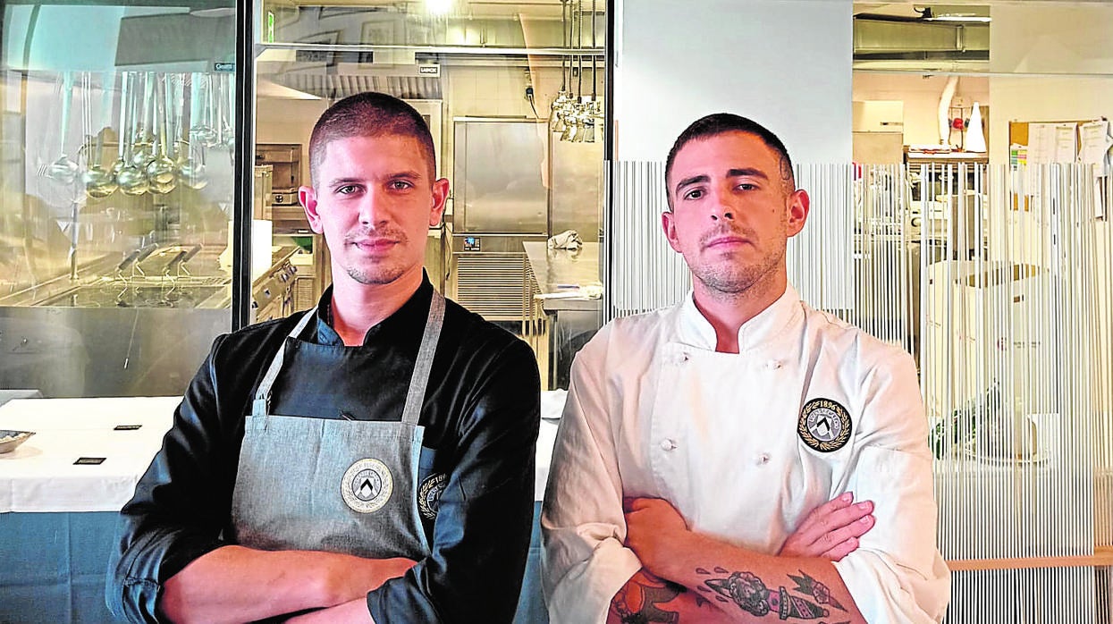 Juan Cuevas y Ángel Castro, cocineros del Udinese