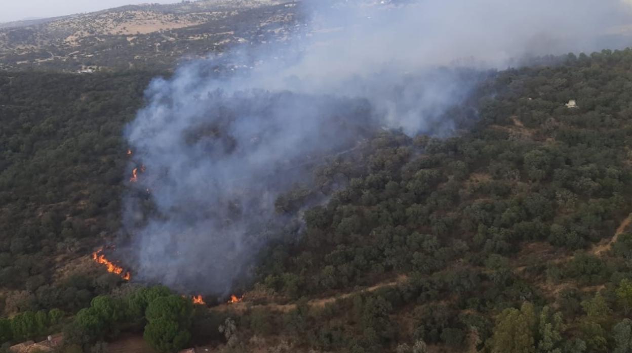 Incendio declarado este lunes en El Ronquillo