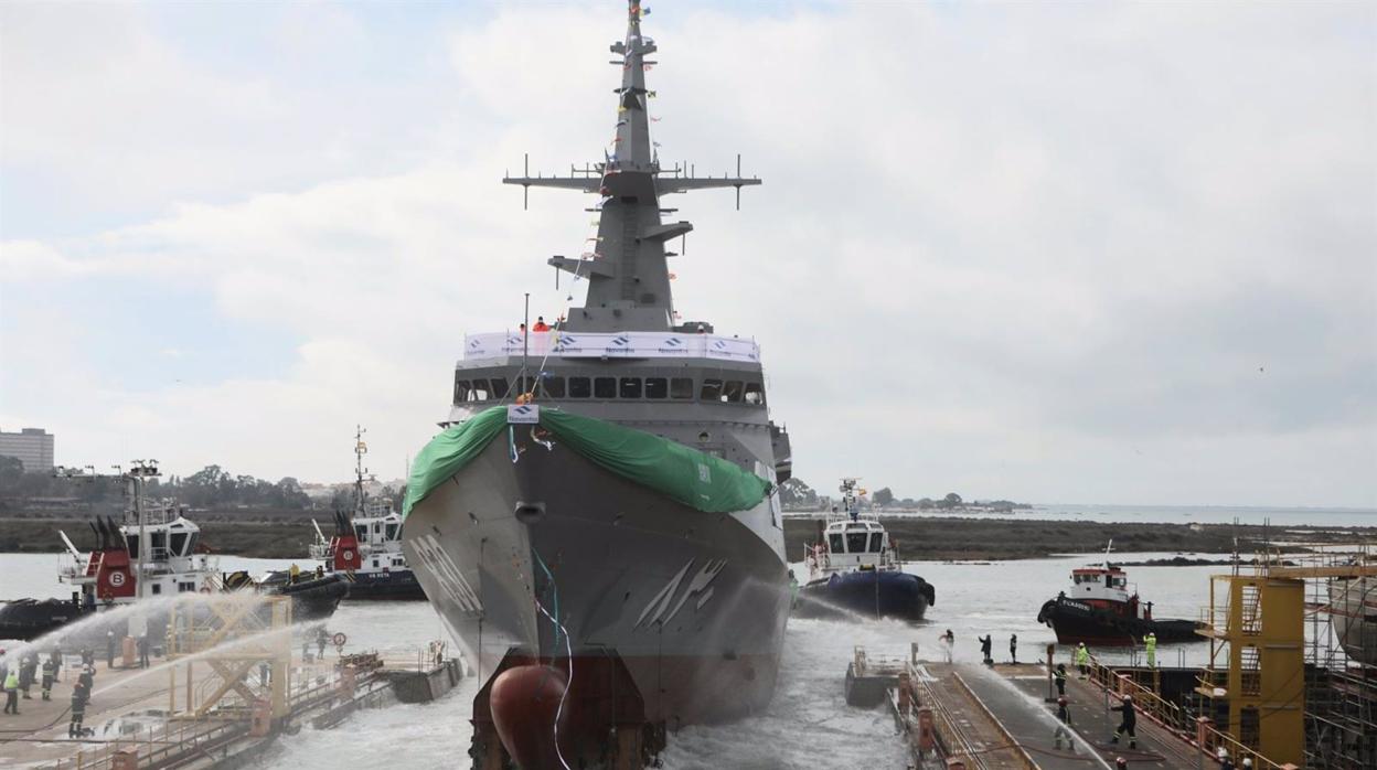 Navantia ha celebrado este sábado la botadura de la segunda corbeta saudí.