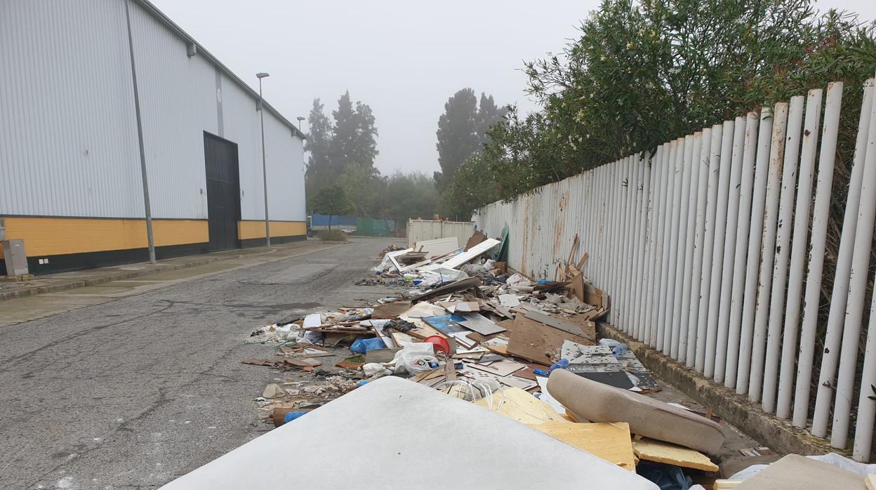 Estado en el que se encuentra uno de los polígonos industriales de Valencina de la Concepción