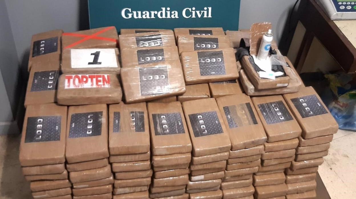 Droga intervenida en el puerto de Algeciras