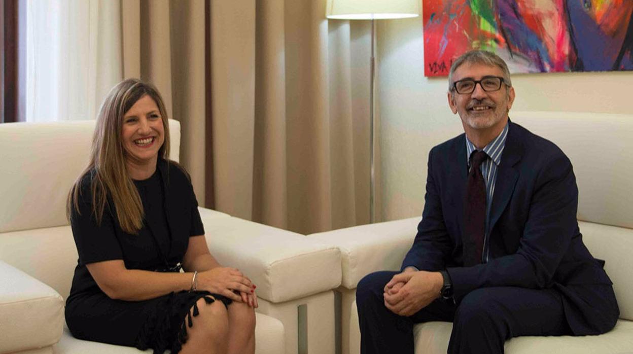 Irene García y Francisco Piniella reunidos