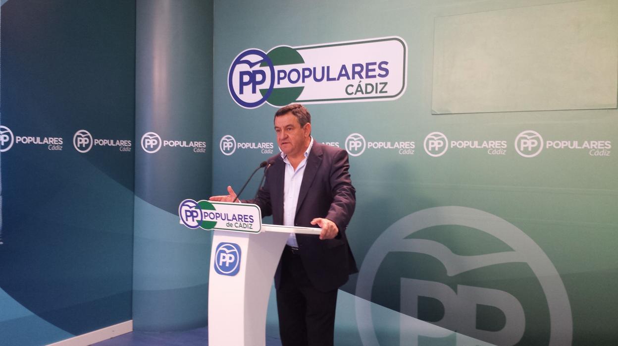 José Loaiza, portavoz del PP en la Diputación de Cádiz