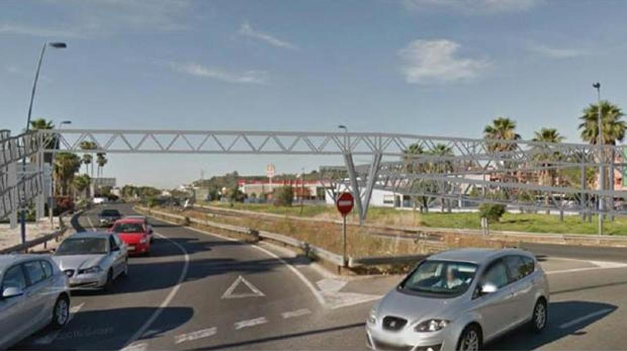 Recreación de la pasarela ciclopeatonal de San Juan de Aznalfarache