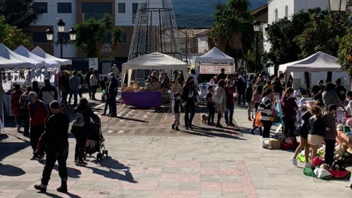 Mercadillo navideño en Los Barrios.