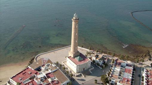 Vista aérea del faro de Chipiona