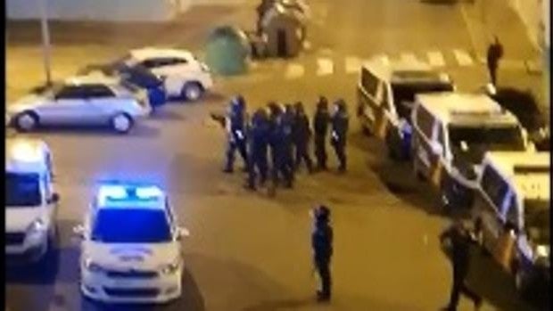 Unos disturbios en la barriada El Pandero de Jerez se saldan con dos detenidos