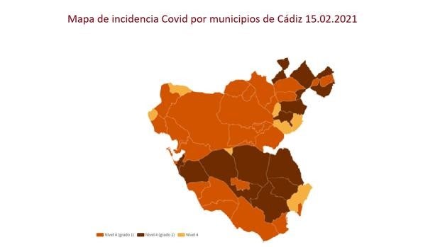 Mapa Covid: Todos los municipios de la Bahía bajan de la tasa de 1.000 casos activos por cada 100.000 habitantes