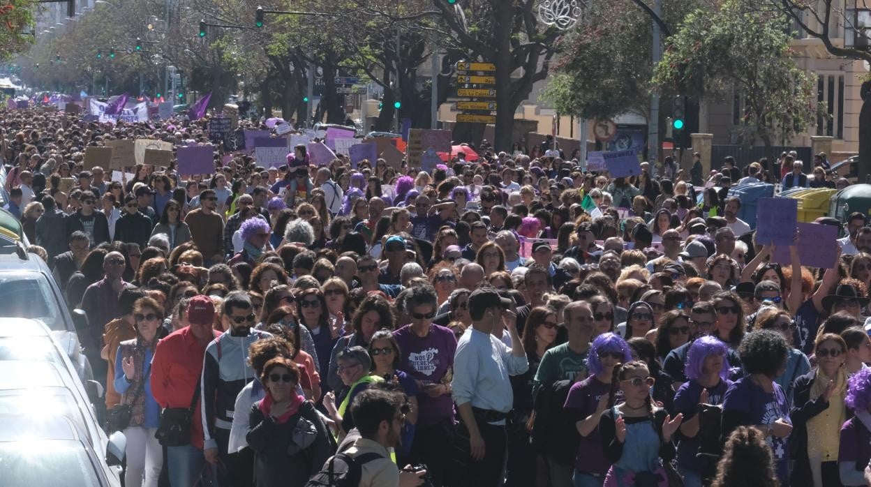 Manifestación del pasado año con motivo del 8M.