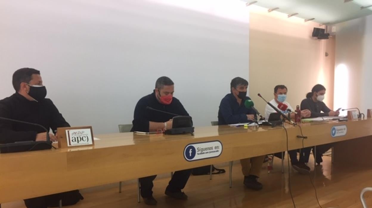 Representantes de los comités de empresa de Airbus en la Bahía de Cádiz