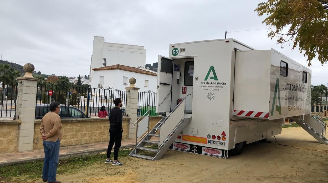 La unidad móvil de la Junta de Andalucía.