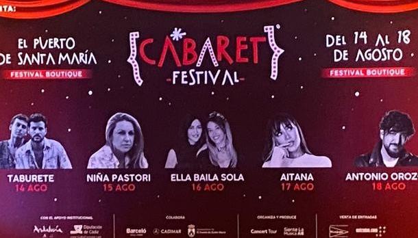 Cartel del Cabaret Festival de El Puerto.