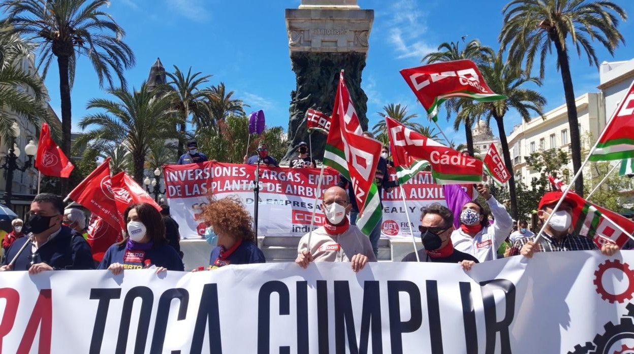 Primero de Mayo celebrado en Cádiz