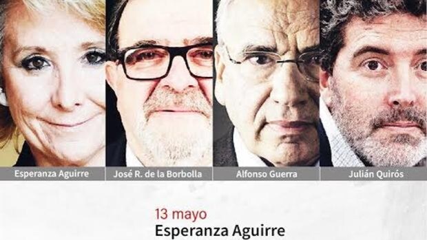 Alfonso Guerra, Rodríguez de la Borbolla, Esperanza Aguirre y Julián Quirós, protagonistas en Tomares