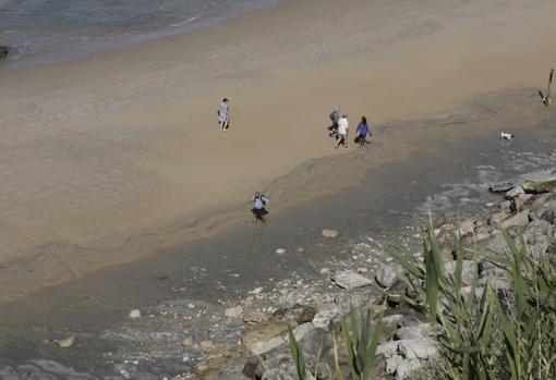 Playa Fuente del Gallo, en Conil.