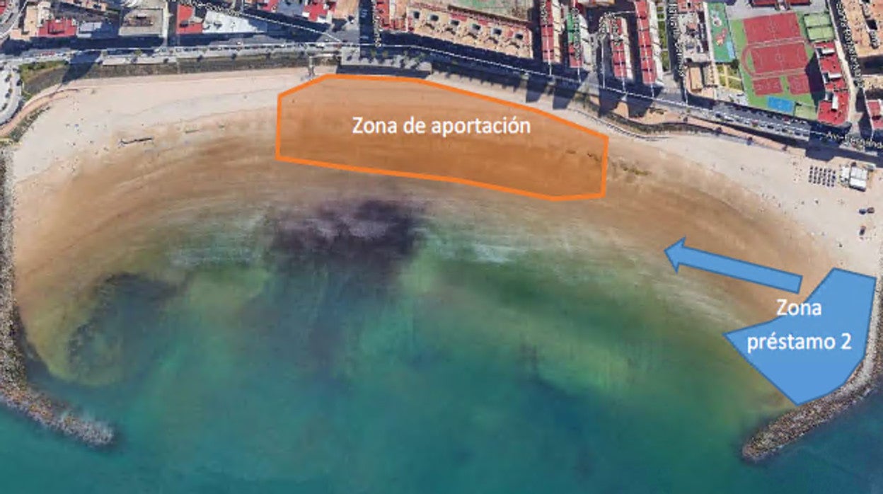 Así es la regeneración de la playa Santa María del Mar de Cádiz: por la noche y termina este miércoles