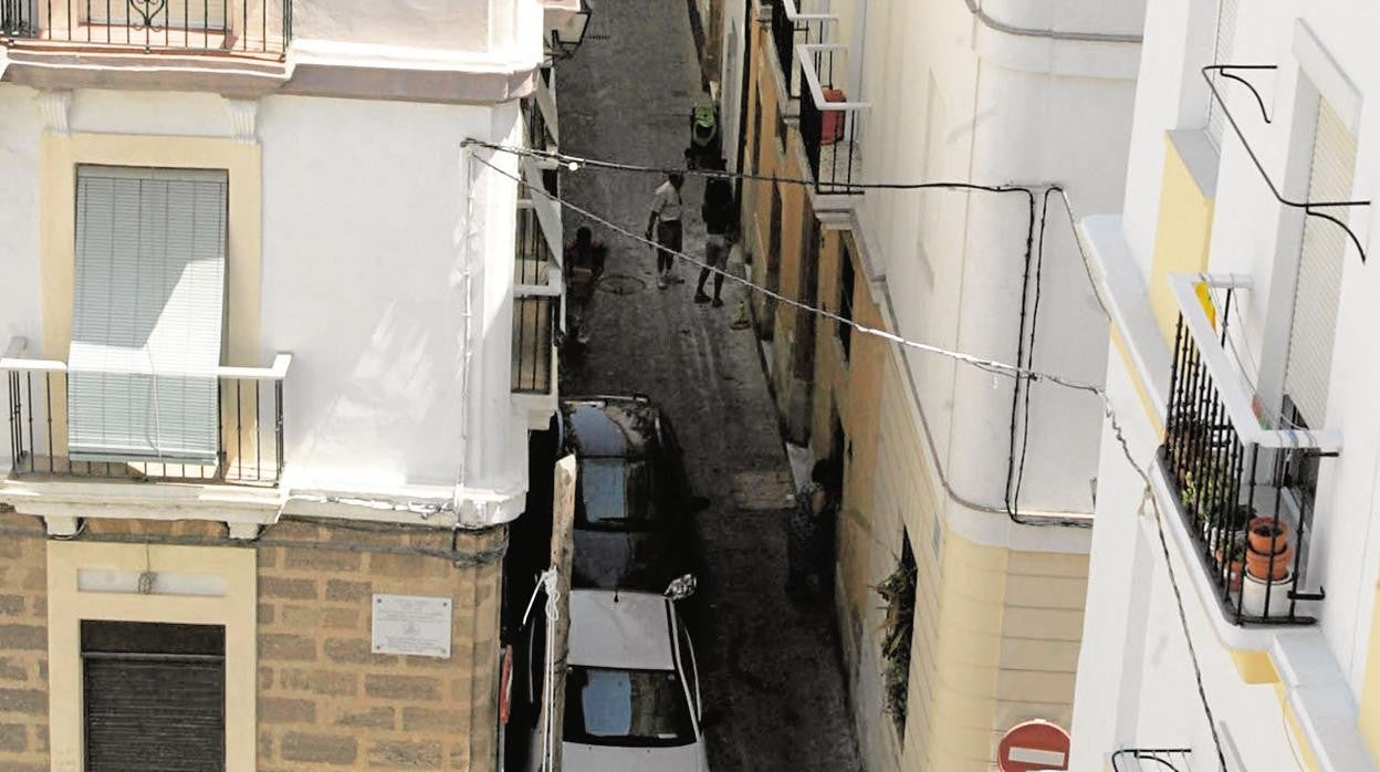 Imagen del barrio de Santa María, en Cádiz.