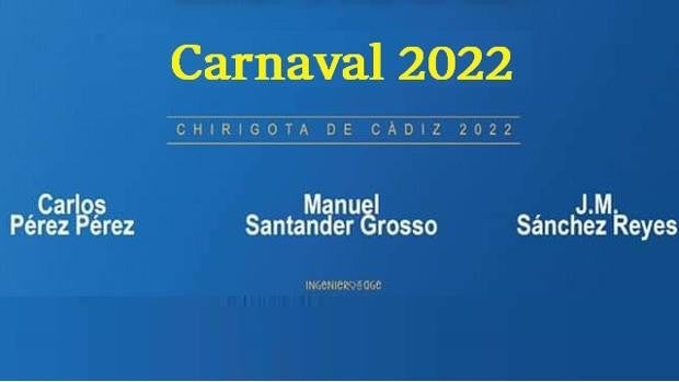 La chirigota de Manolo Santander ya tiene nombre para el Carnaval de Cádiz 2022