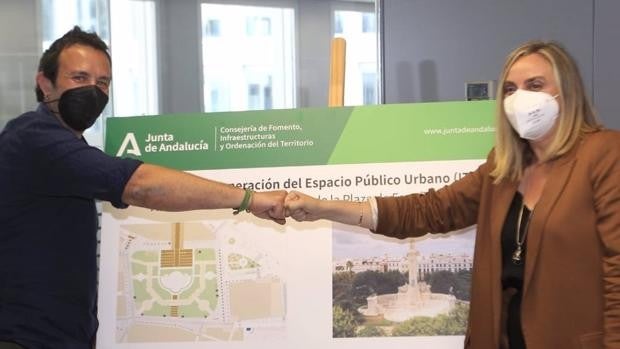 Firmado el convenio para la peatonalización de la plaza de España de Cádiz