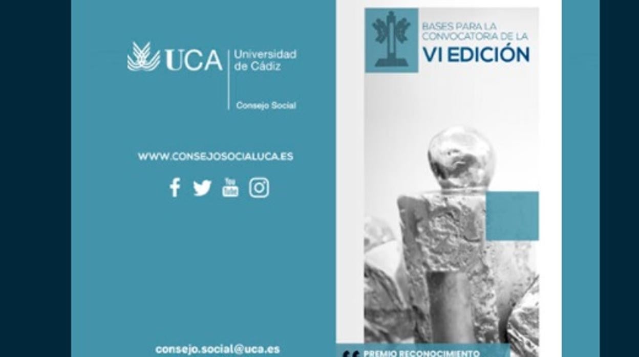 El Consejo Social de la UCA convoca el VI Premio a la Implicación Social