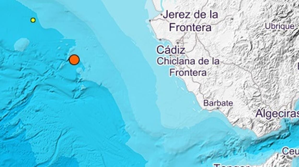 Registrado un terremoto en el Golfo de Cádiz