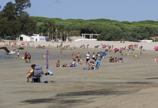 La playa de la Puntilla, en El Puerto.