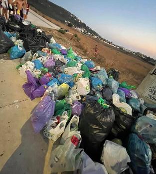 Basura recogida en Atlanterra