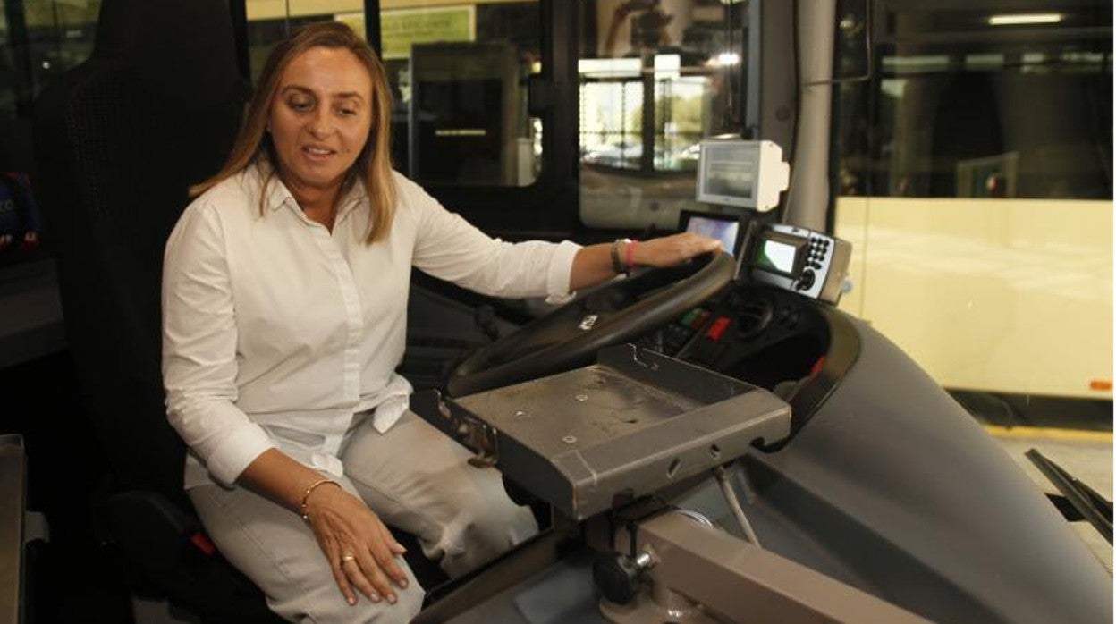 Marifrán Carazo en la estación de autobuses de Plaza de Armas