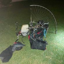 El paramotor de los hechos.