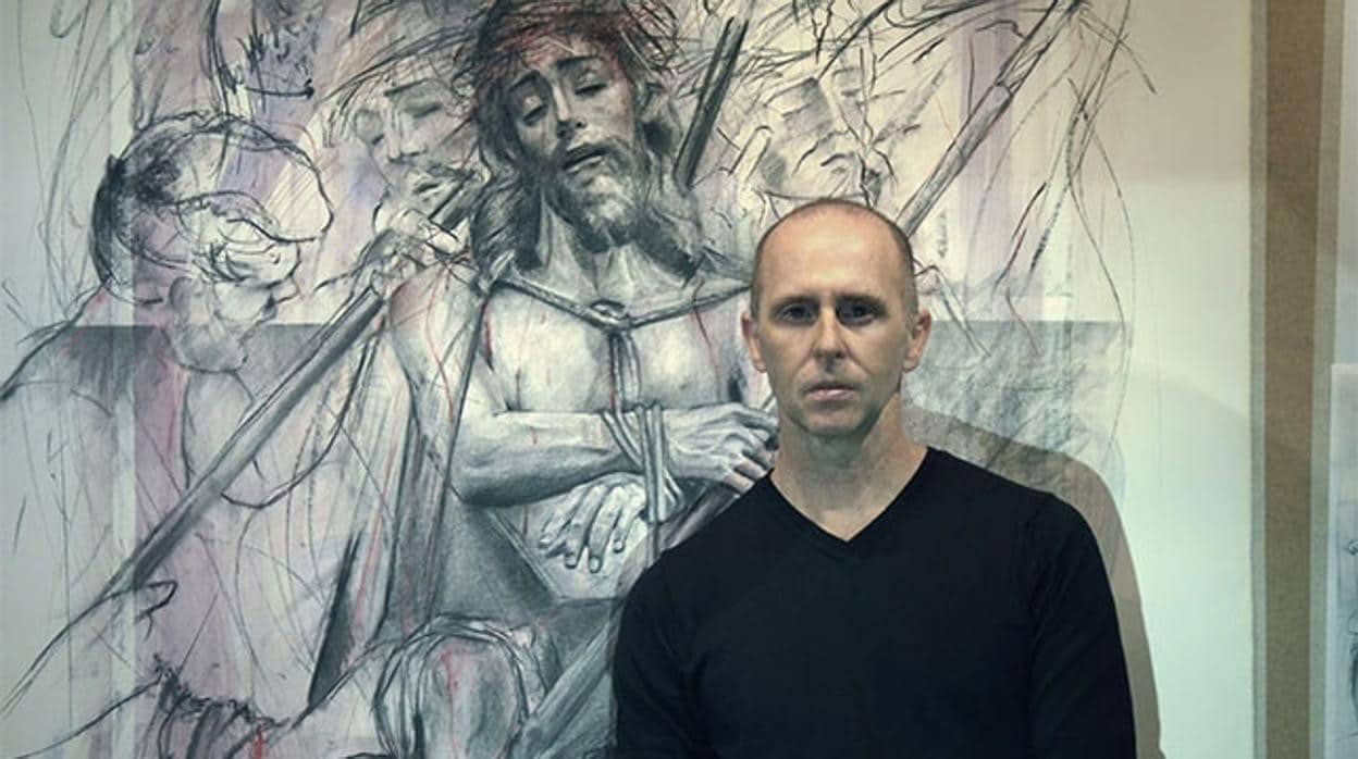 El pintor gaditano Antoine Cas, autor del cartel de la Semana Santa de Cádiz 2022