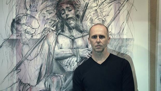 El pintor gaditano Antoine Cas, autor del cartel de la Semana Santa de Cádiz 2022