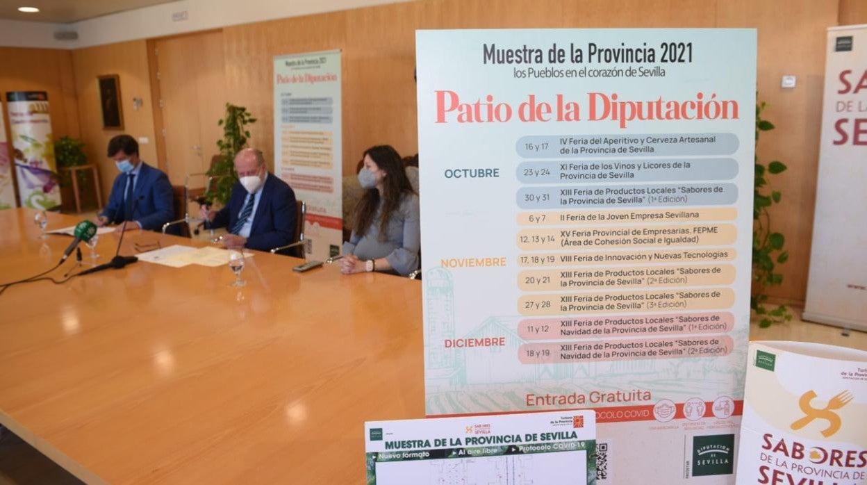 Un momento de la presentación del calendario de las ferias de la Muestra de la Provincia 2021